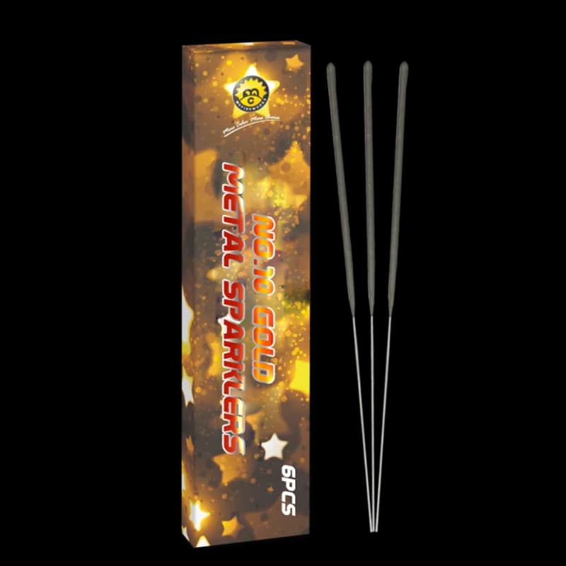 NO.10 Gold Metal Sparklers MC1302