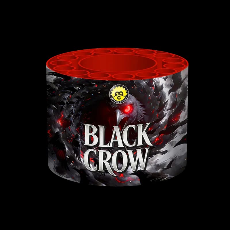 McFireworks BLACK CROW 15 Shots Round Cake ZF2612
