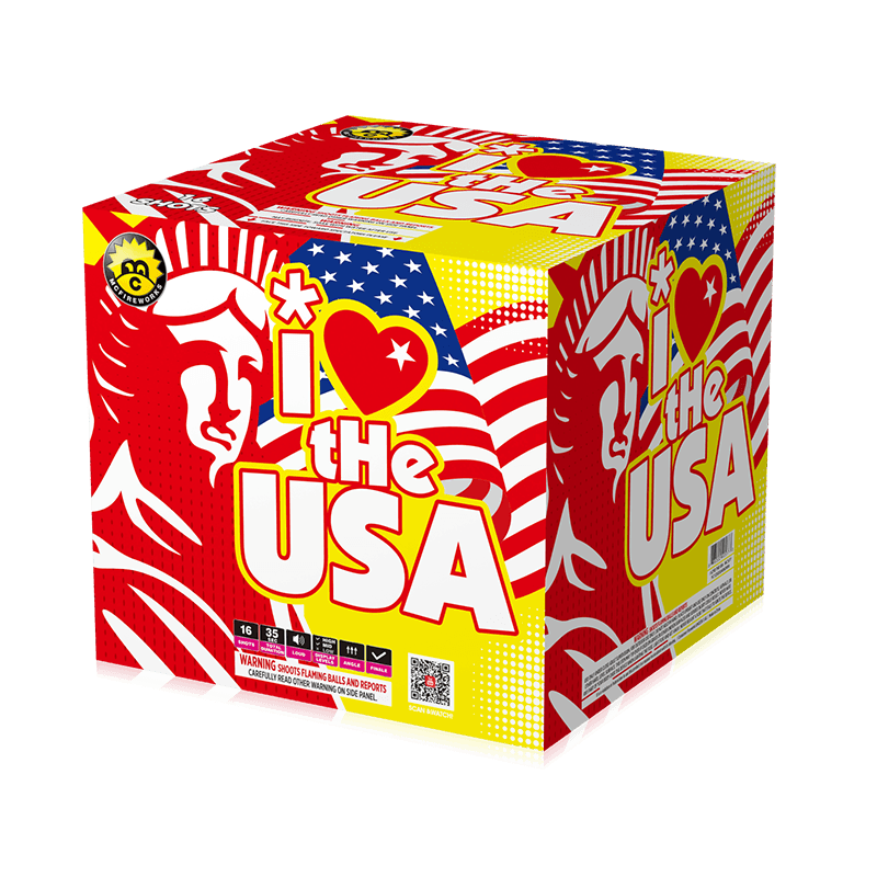 I Love The Usa 16 Shots 500G Cake MC577 1