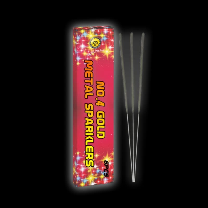 No.4 Gold Metal Sparklers MC1301