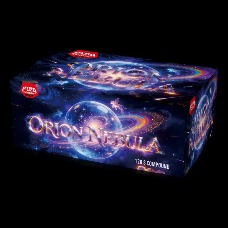 Pyromania ORION NEBULA 126 Shots Compound Cake ZF2620 1