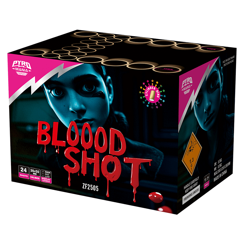 Blood Shot 24S Shots With Cylinder Shell Cake ZF2505