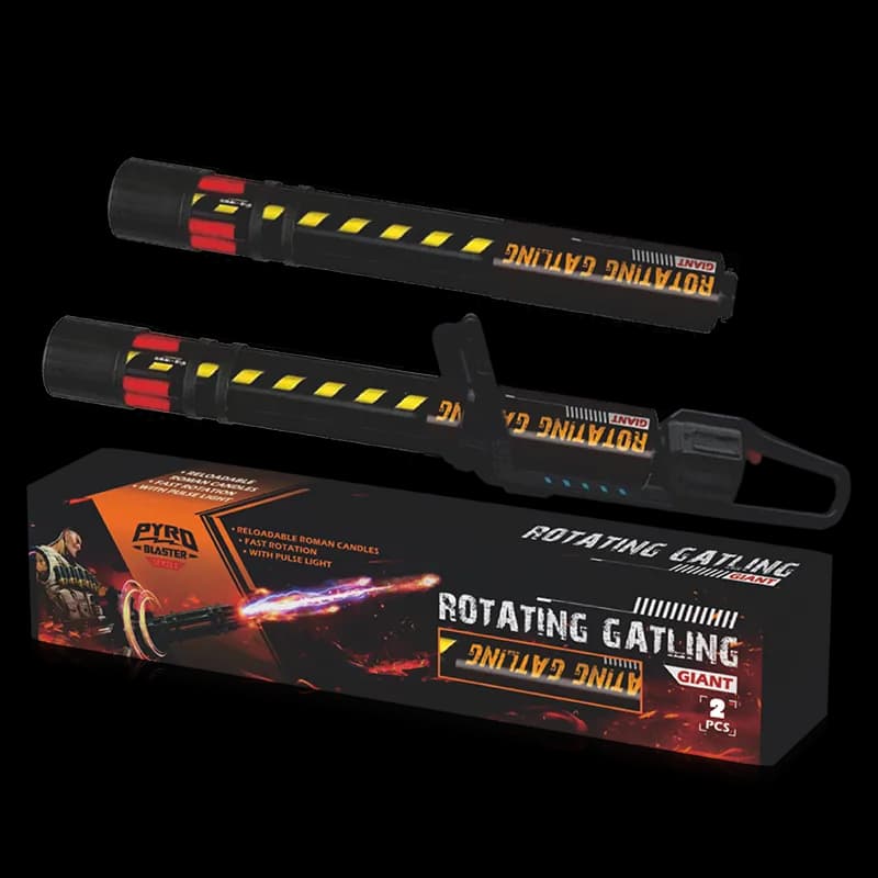 Rotating Gatling Gun Roman Candles MC729