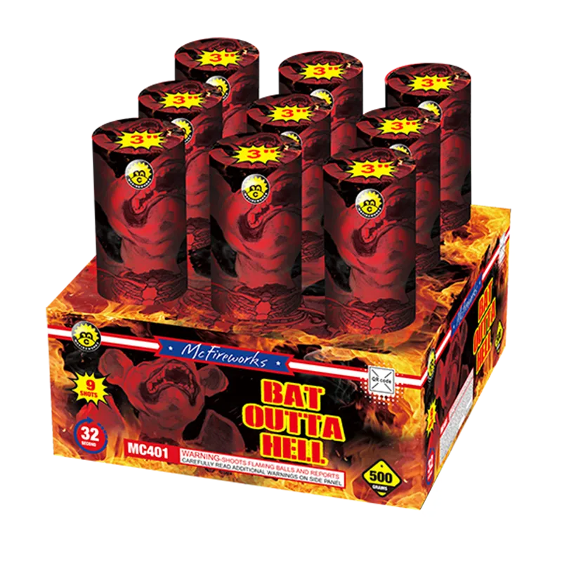 Bat Outta Hell 3 Inch 9 Shots 500G Cake MC401
