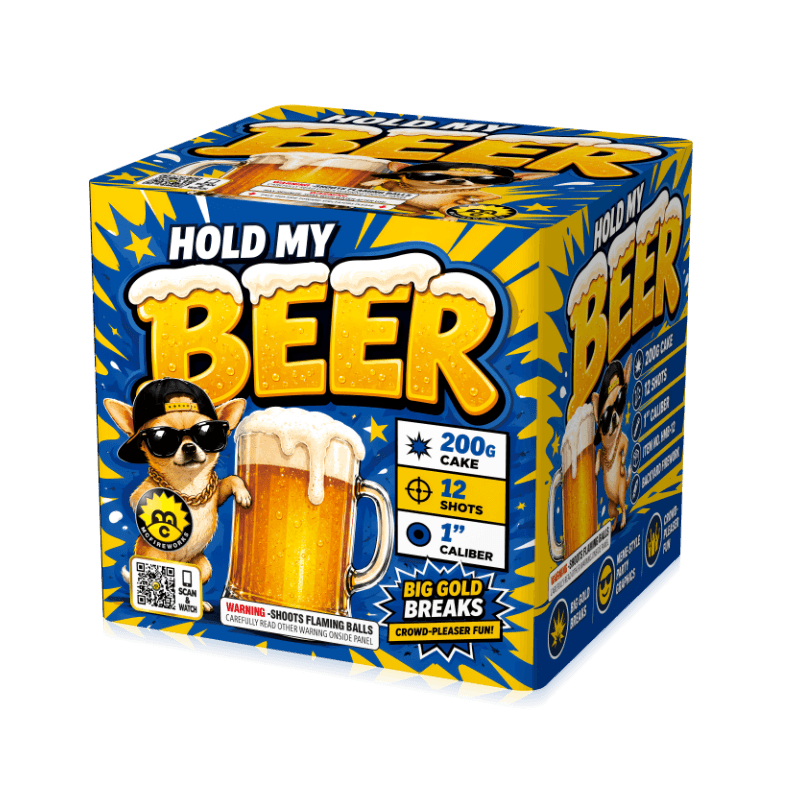 McFireworks Hold My Beer 1 Inch 200G Cake MC231 1