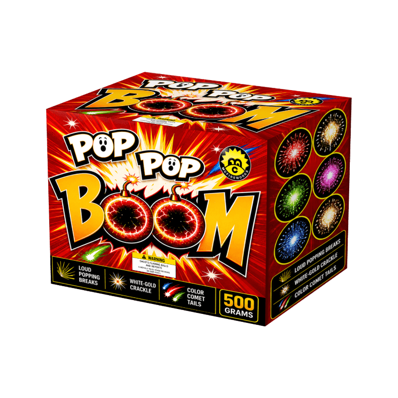 McFireworks Pop Pop Boom 40 Shots 500G Cake MC594 1