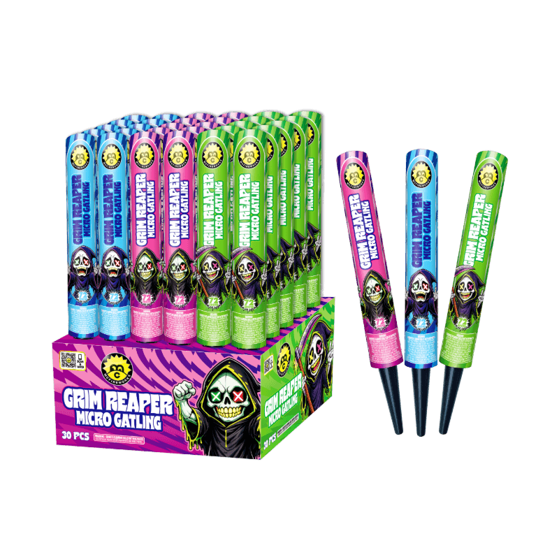 McFireworks Grim Reaper Mini Galtling Roman Candle MC730 1