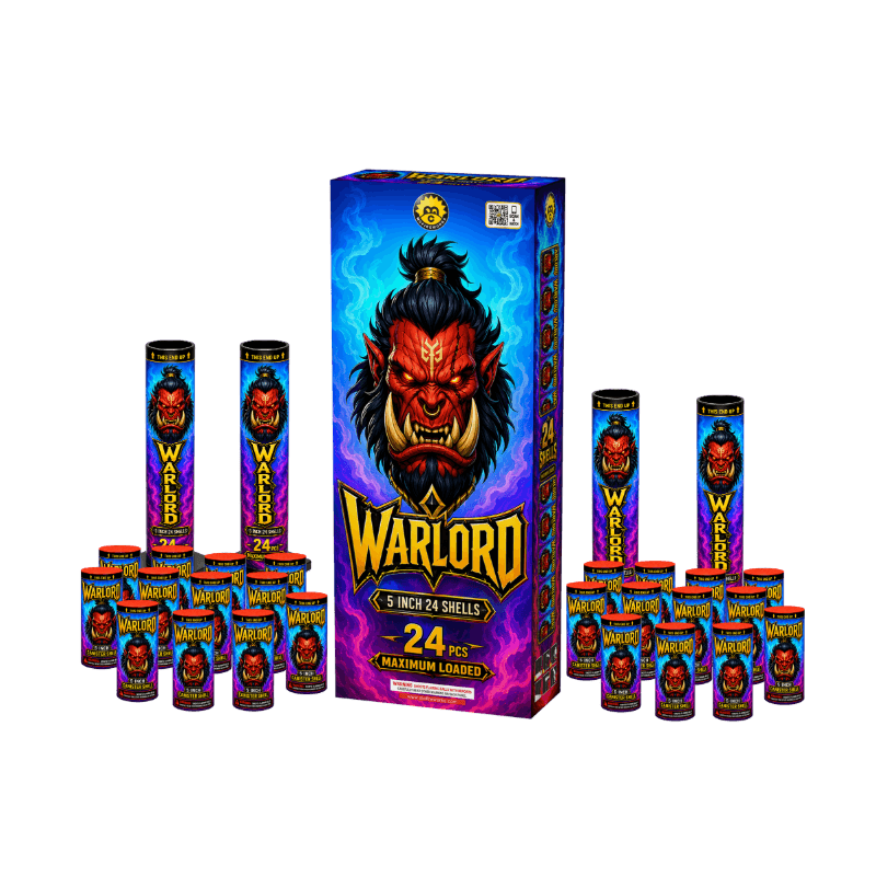McFireworks Warlord 5 Inch Canister Shells 24 Pcs MC025 1